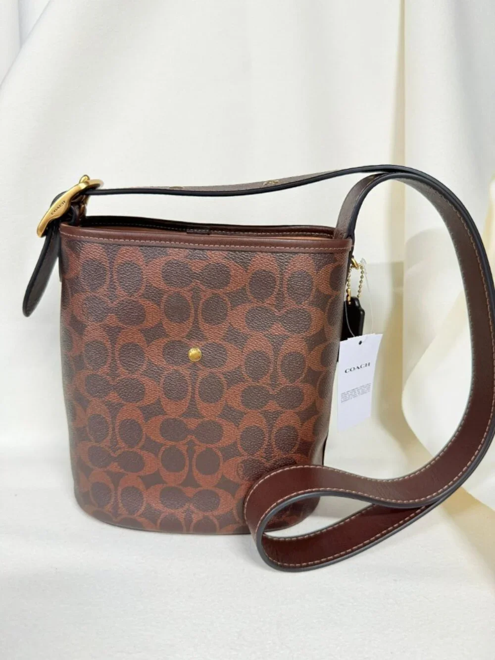 coach Bleecker Bucket Bag 21 In Signature Canvas ccx06